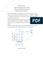 Machine Element-I Worksheet