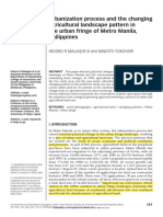 Malaque & Yokohari (2007) - Urbanization Process and The Changing Agricultural Landscape Pattern in The Urban Fringe of Metro Manila