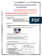 PDF Contoh Instrumen Penilaian Praktik Projek Dan Portofolio - Compress