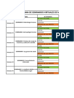 Cronograma de Actividades - Medicina Legal y Forense - Practica FN 2023-I