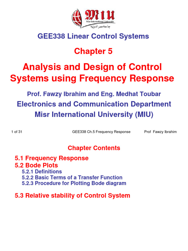 Engineering Students' Guide: Bode Plots | PDF | Telecommunications ...