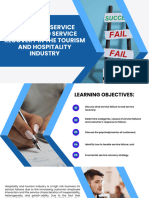 Lesson 9 Managing Service Failure and Service Recovery in The Tourism and Hospitality Industry 1