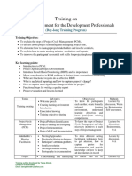 Capacity Building Training On Project Management - Tareq