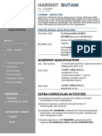 CA Articleship Resume