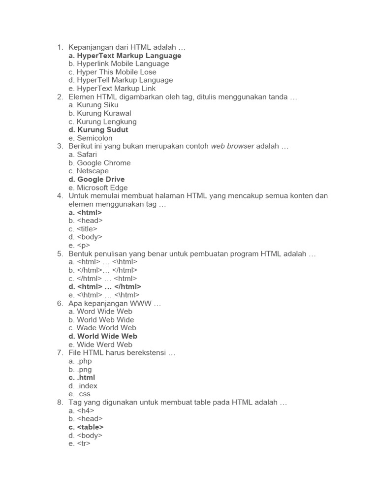 Elemen Dasar HTML dan Komputer | PDF | Seni | Teknologi & Rekayasa