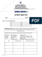 Activity Sheet GTS