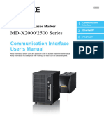 MD-X2000-2500 Series Laser Marker Communication Interface Users Manual
