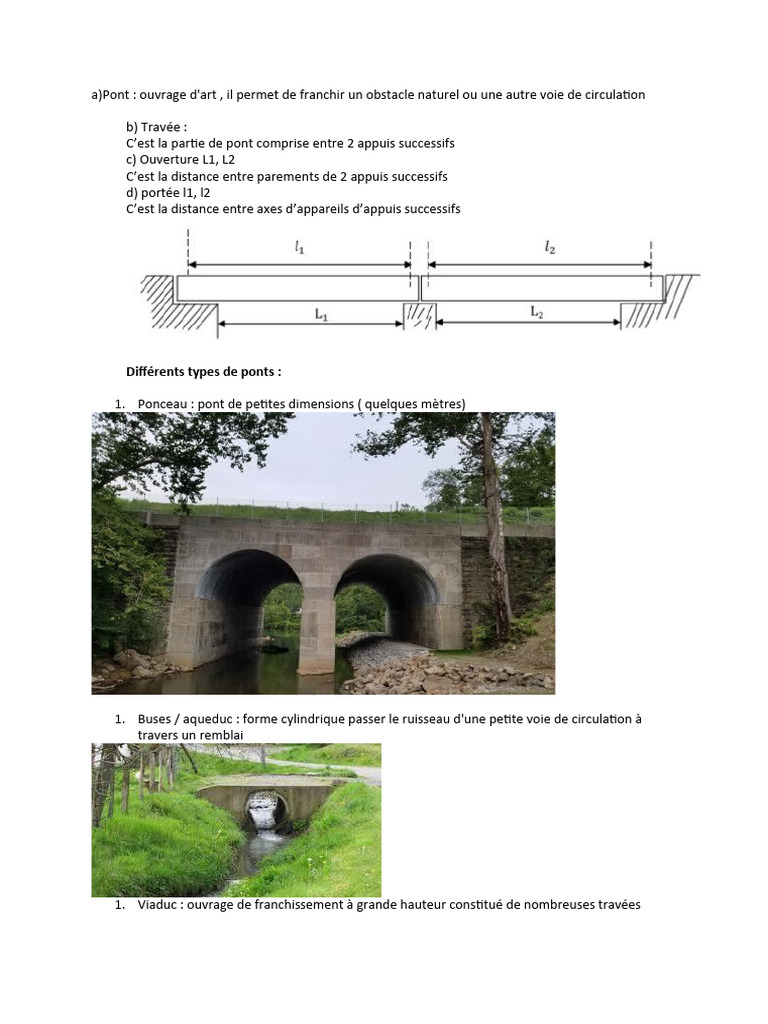 Types et caractéristiques des ponts | PDF | Pont | Bâtiments et ...