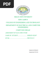 Data Structure Assignment