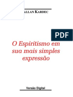 o Espiritismo Em Sua Mais Simples Expressao - Allan Kardec