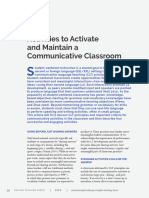 COURTNEY Activities To Activste and Maintain A Communicative Classroom
