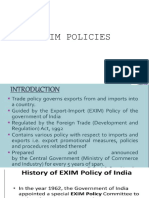 Export Import Policy 