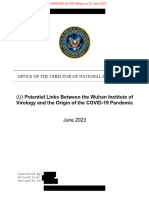 Report On Potential Links Between The Wuhan Institute of Virology and The Origins of COVID 19 20230623