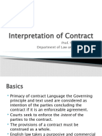 Interpretation of Contract