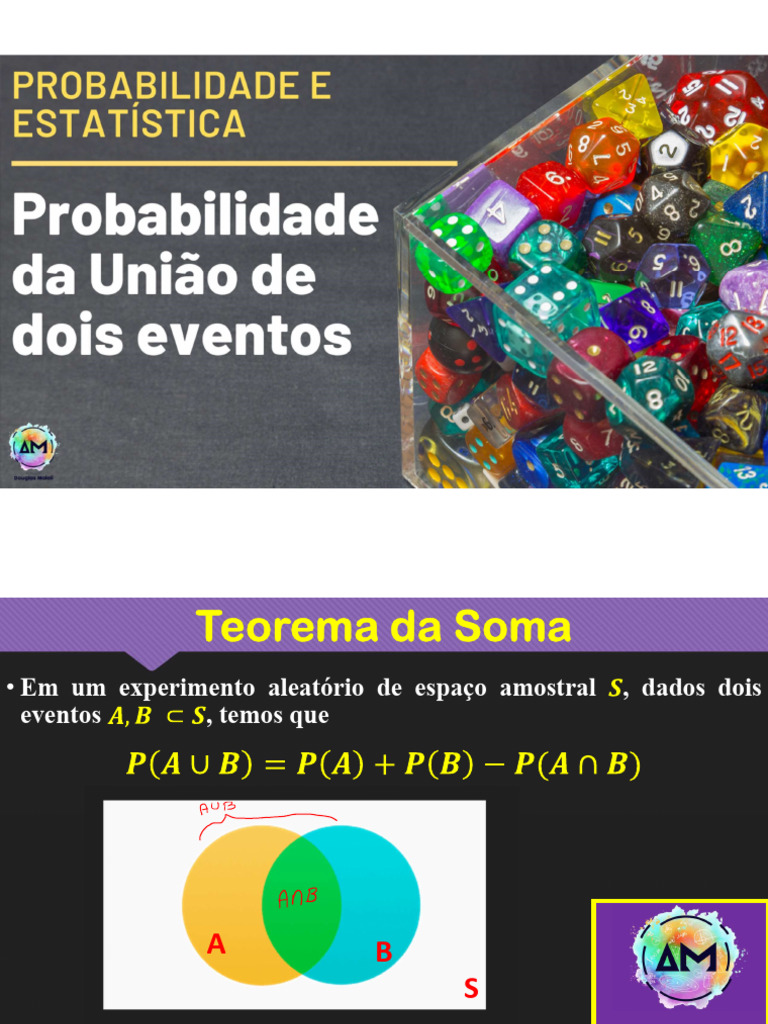 Teorema da Soma e Probabilidades em Eventos | PDF | Aleatoriedade ...