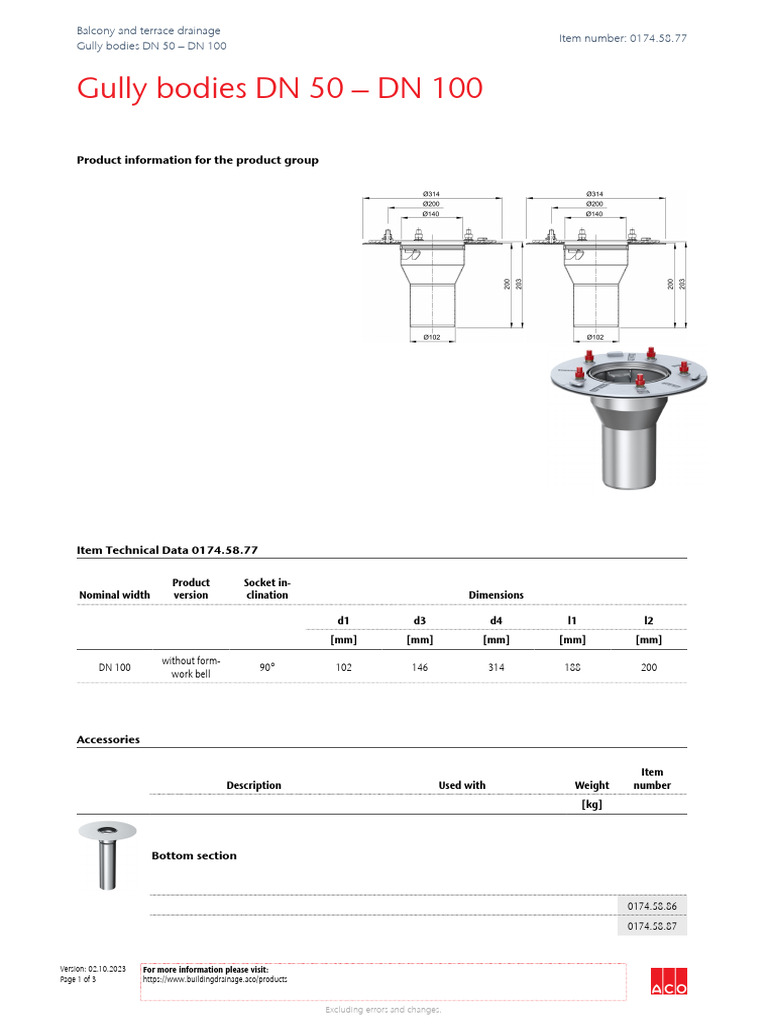 Balcony Drainage Gully Specifications | PDF | Building Engineering ...