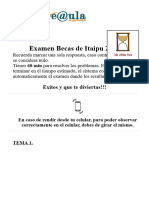 Examen Becas de Itaipu (2020)
