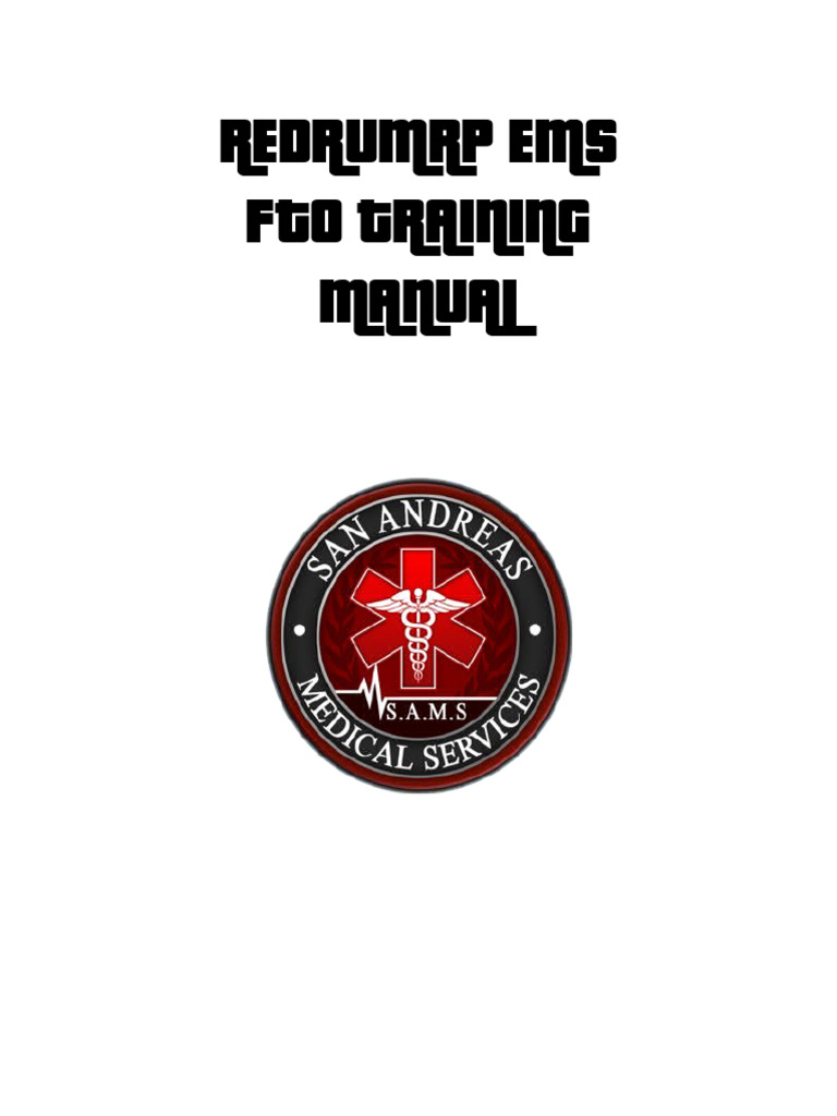 EMS FTO Training Manual Overview | PDF | Emergency Medical Services ...