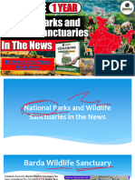 Complete 1year National Park & Wildlife Sanctuaries in News