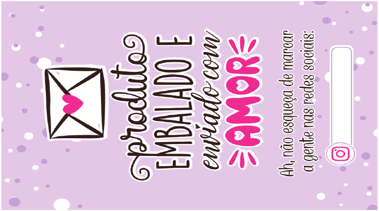 Produto Embalado Com Amor 9x5 | PDF