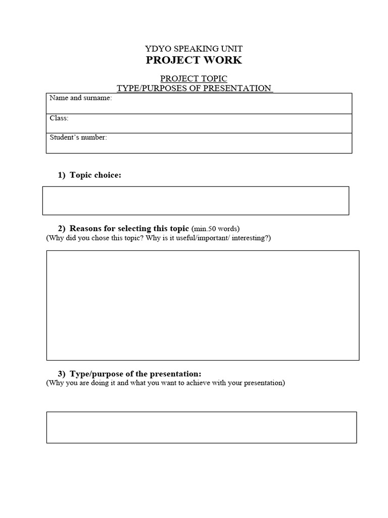 Presentation Project Guidelines | PDF | Career & Growth