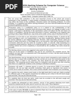 Marking Scheme Computer Science 083