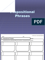 Prepositional Phrases PPT