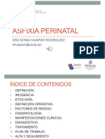 Asfixia Perinatal: Dra Sonia Huaipar Rodriguez Shuaiparr@usmp - Pe