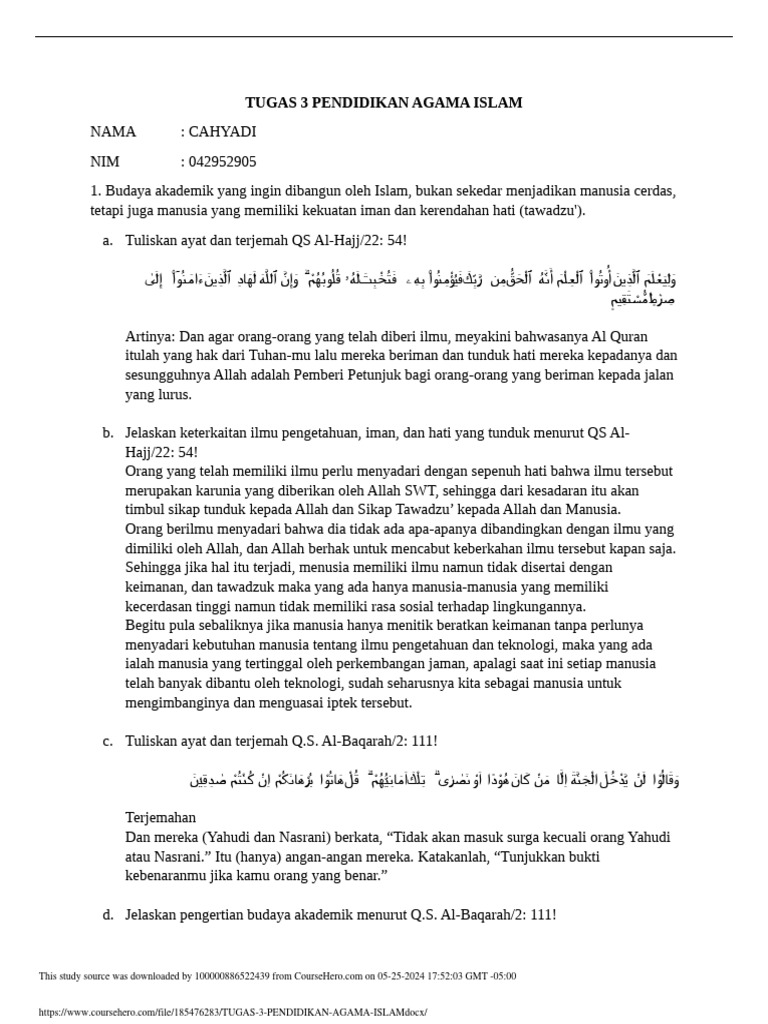 Keterkaitan Ilmu dan Iman dalam Islam | PDF