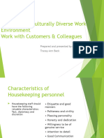 Operate in A Culturally Diverse Work Environment1