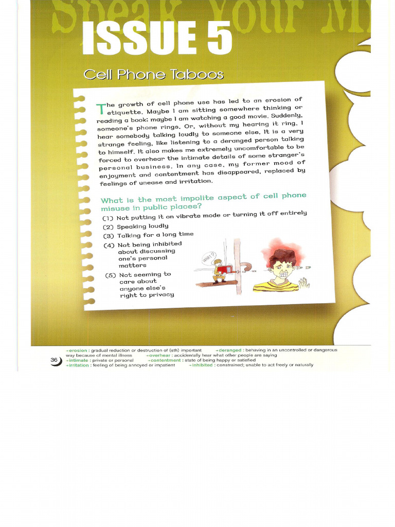 Issue 5 Cellphone Taboos | PDF