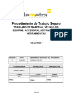 Pro-Dpr-14 PTS Traslado y Transporte de Equipos y Maquinaria