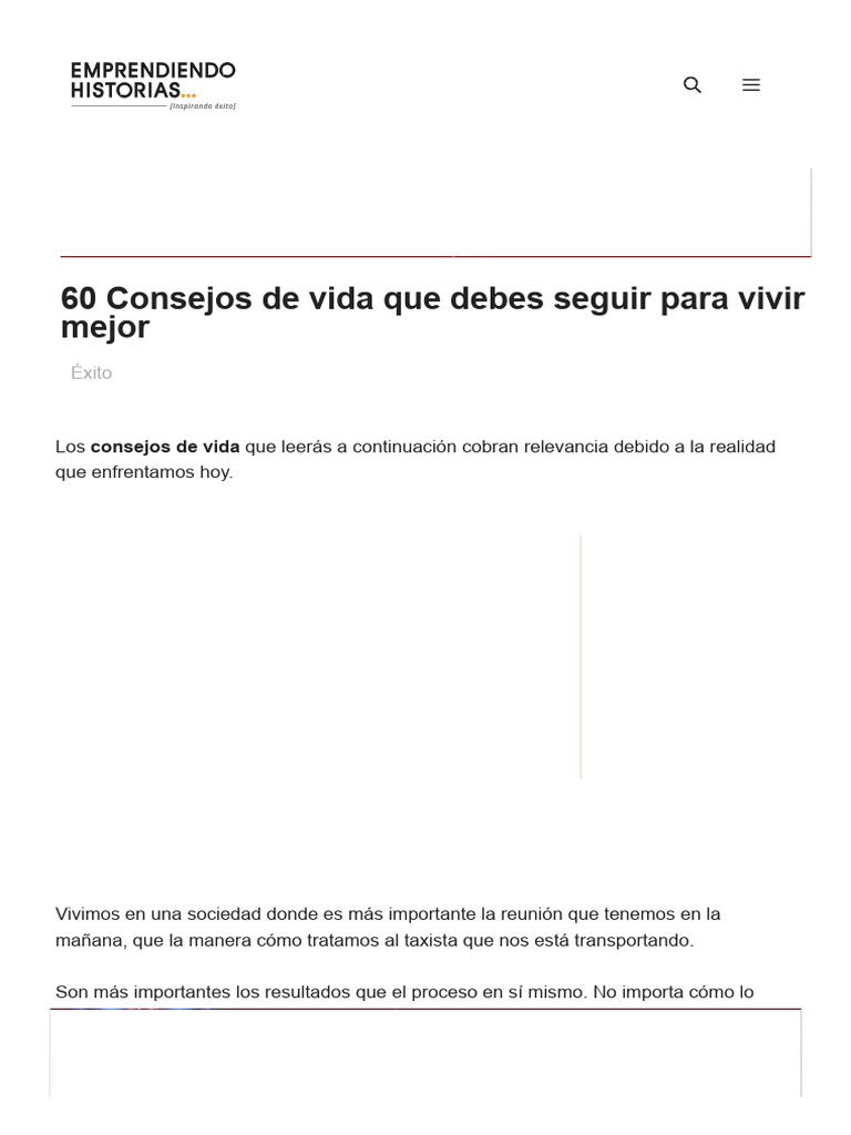 60 Consejos para Vivir Mejor | PDF | Relaciones personales, crianza y ...