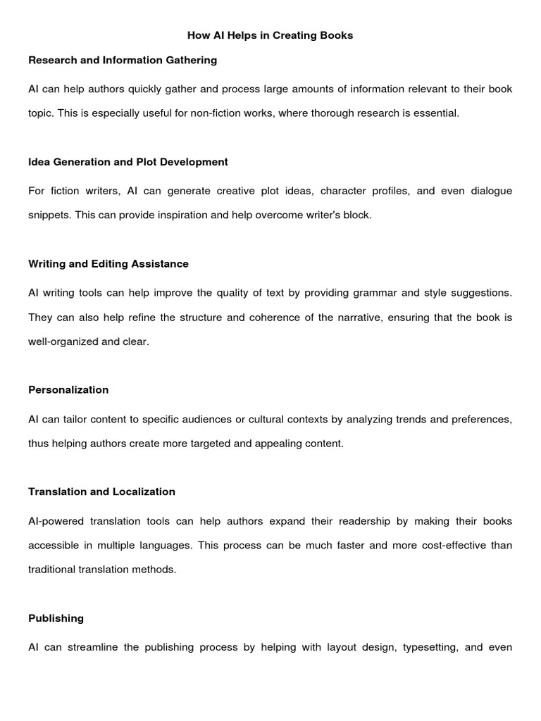 Ai book creation guide pdf