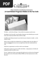23 Cash Rebate Programs Hidden in The Tax Code - The Oxford Club
