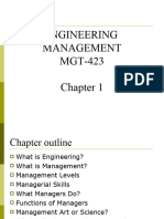 Introduction To Engineering Management