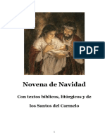 Novena de Navidad Con Textos Biblicos y de Los Santos Del Carmelo