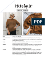 PetiteKnit Fortune Sweater ENG