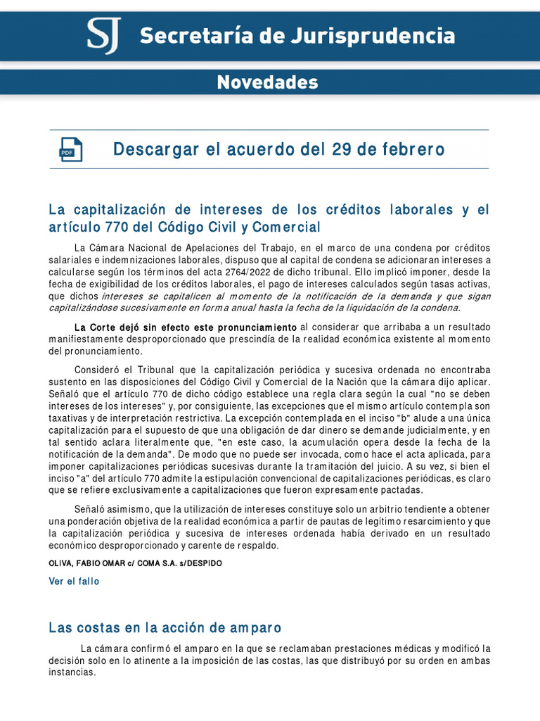 Boletin 29-02-2024 | PDF | Inmunidad parlamentaria | Sentencia (ley)
