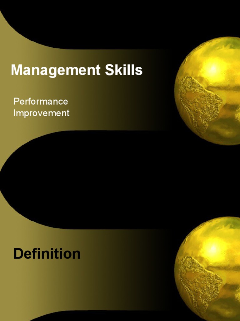Management Skills for Performance Improvement | PDF | Career & Growth
