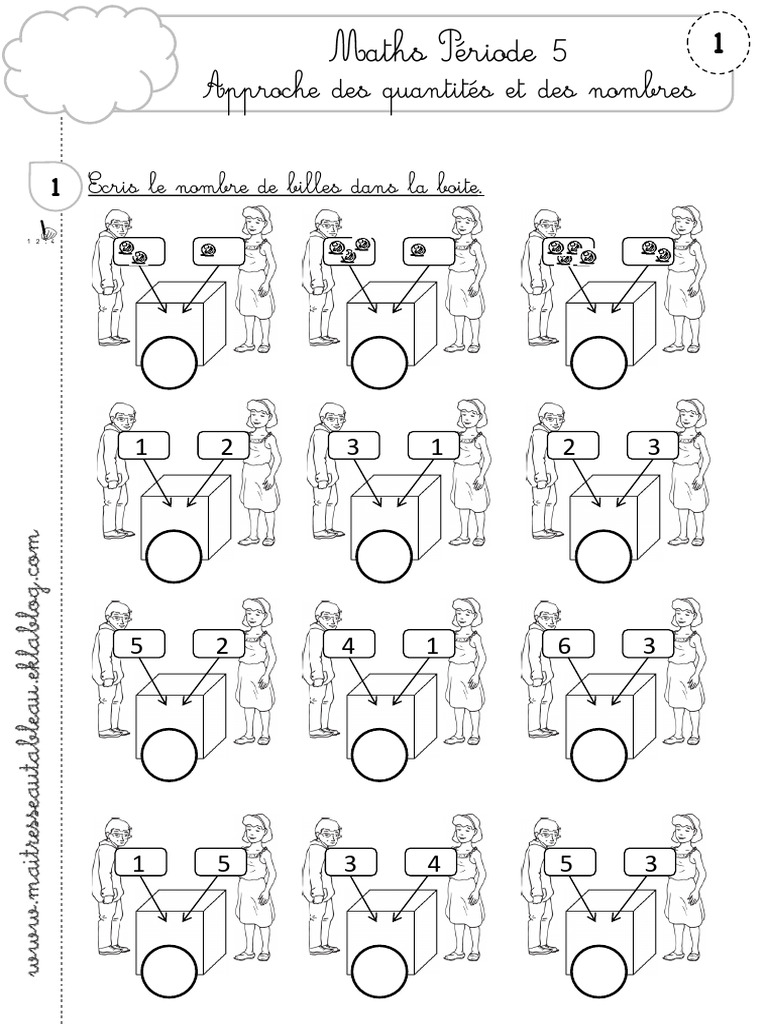 Maths GS Période 5 : Activités et Fiches | PDF