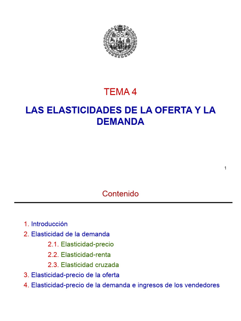 Elasticidades de Oferta y Demanda Explicadas | PDF | Elasticidad ...