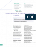 Terapia Periodontal No Quirúrgica - Evidencia y Opinión