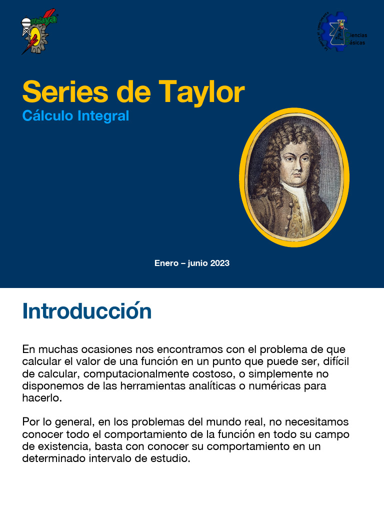 Series De Taylor Pdf Polinomio Función Matemáticas