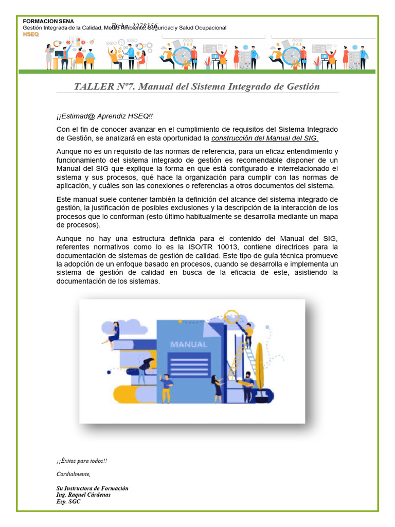 Manual del Sistema Integrado de Gestión | PDF | Sistema de manejo de ...