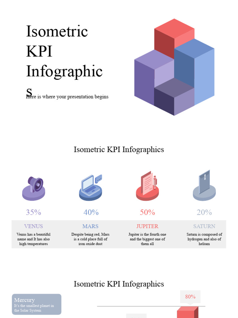 Isometric KPI Infographics Guide | PDF | Planets | Solar System
