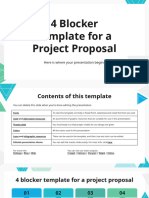 4 Blocker Template For A Project Proposal by Slidesgo