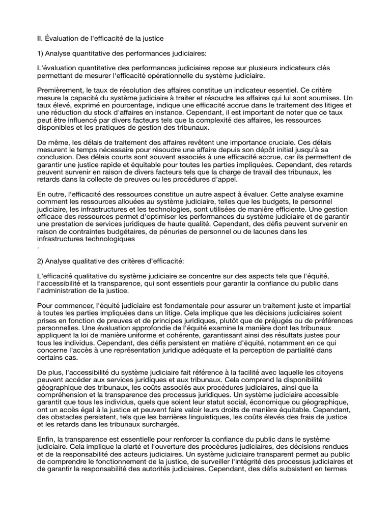 Évaluation de l'efficacité judiciaire | PDF | Justice | Crime et violence