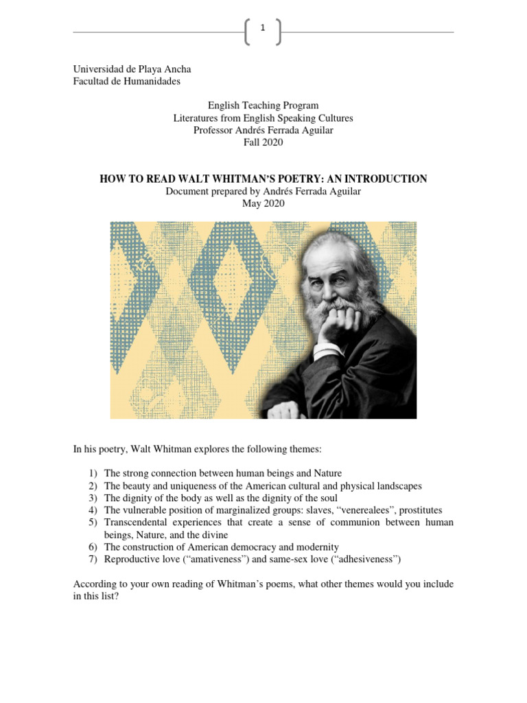 Unveiled The Profound Influence Of Thoreau On Whitmans Poetry Nyt - f3wjbql