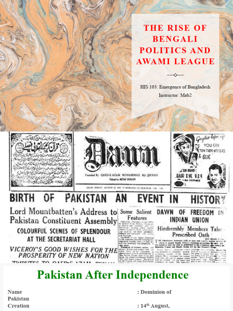 Lecture 11 Pdf Pakistan Movement Bangladesh